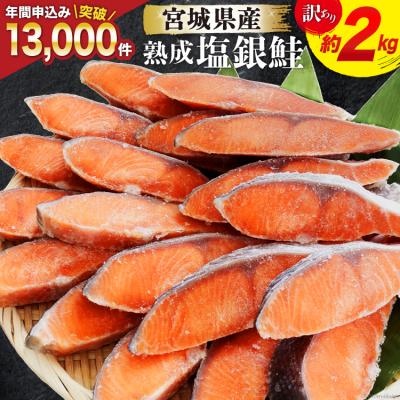 ふるさと納税 気仙沼市 訳あり 宮城県産 熟成 銀鮭 切身 約2kg 宮城東洋 宮城県 気仙沼市 20563343