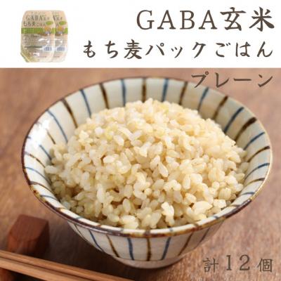 ふるさと納税 江府町 GABA玄米もち麦パックごはん プレーン(12パック入り)きぬむすめ JAアスパル 0937