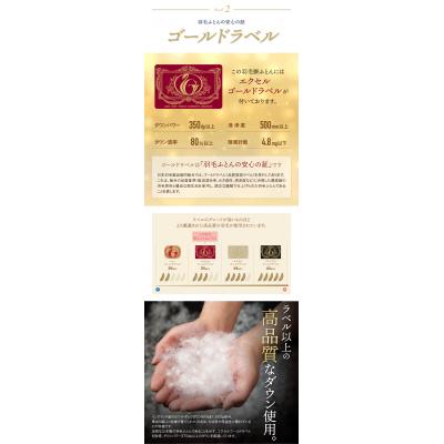 ウルトラ！ ふるさと納税 福智町 羽毛掛ふとん(ダブル・ブルー)【DL005BLD】 【PE1604984375】(58500円)