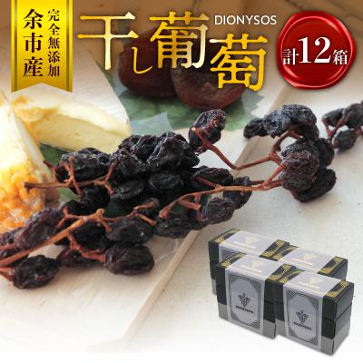ふるさと納税 余市町 [ギフトボックス]余市産完全無添加干し葡萄DIONYSOS 12箱セット