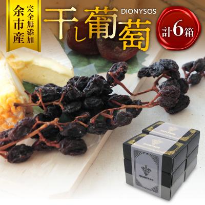 ふるさと納税 余市町 [ギフトボックス]余市産完全無添加干し葡萄DIONYSOS 6箱セット