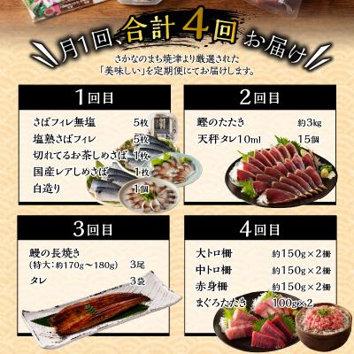 【メール便】 ふるさと納税 焼津市 【定期便 4回】特選おすすめグルメ 月替わり【定期便】(b10-061) 【LWH1399215086】(51000円)