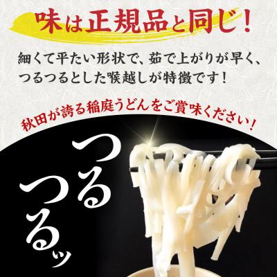 ふるさと納税 仙北市 《定期便6ヶ月》訳あり 短麺含む 稲庭うどん 800g×3を6回|02_ikd-110306
