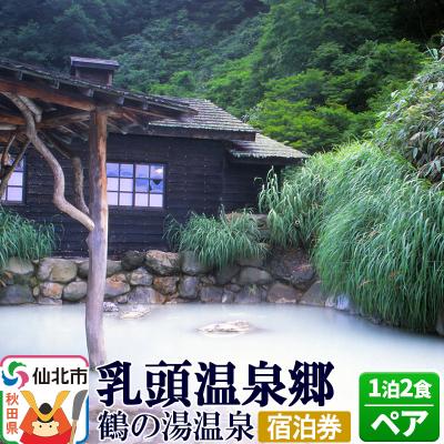 ふるさと納税 仙北市 乳頭温泉郷 鶴の湯温泉 ペア宿泊券 1泊2食|02_tyo-010101