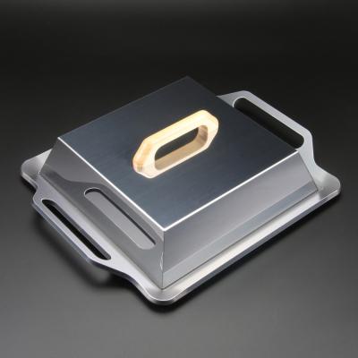 ふるさと納税 各務原市 ZEOOR キャンプ 極厚 鉄板 蒸し焼き蓋付き 厚さ6mm 330×280mm【833】の画像