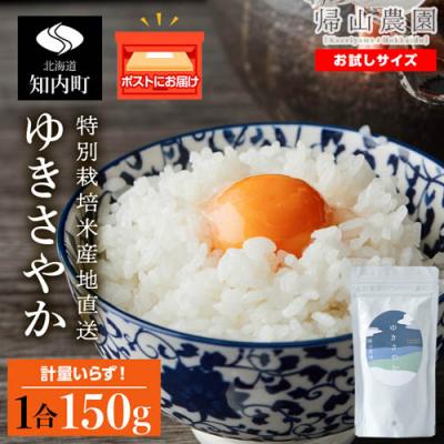 ふるさと納税 知内町 ゆきさやか 一合 150g× 1袋 国産 北海道 北海道米 知内 帰山農園