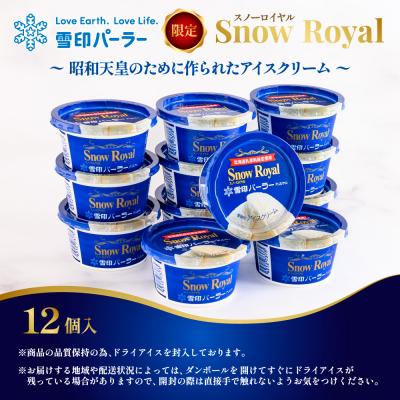 ふるさと納税 羽幌町 雪印パーラー スノーロイヤル 12個セット