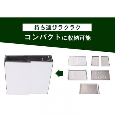 ふるさと納税 関市 刃物屋が造ったオールステンレスバーベキューコンロ 鉄板&耐熱手袋付き_2