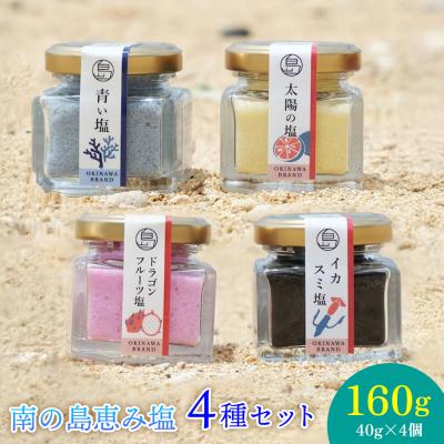 ふるさと納税 恩納村 南の島恵み農園 南の島恵み塩4種セット 160g(40g×4個)