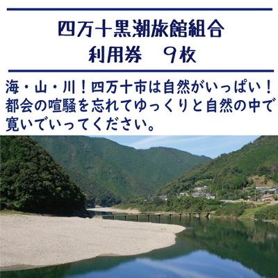 ふるさと納税 四万十市 【宿泊券】ほっとするときを 四万十黒潮旅館組合加盟店 宿泊補助券9,000円分 26-210_1