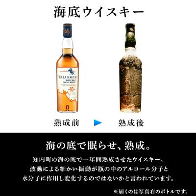 【訳あり品】 ふるさと納税 知内町 【2025年発送】知内海底熟成ウイスキー＜タリスカー10年＞×海峡育ち 殻付かき 35個入り Sサイ 【JSB1234588982】(45000円)