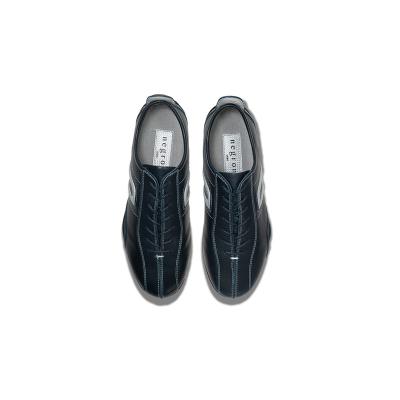 ふるさと納税 荒川区 紳士靴 / ドライビングシューズ(ブルー&シルバー、24.0cm)【041-001-3-1】の画像