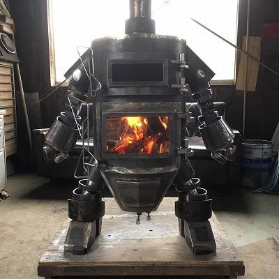 ふるさと納税 土佐清水市 ロボット型薪ストーブ(サムライ)防災 暖炉