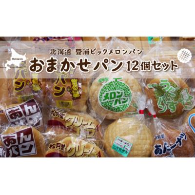 ふるさと納税 豊浦町 北海道 豊浦 ビックメロンパン おまかせパン12個セット