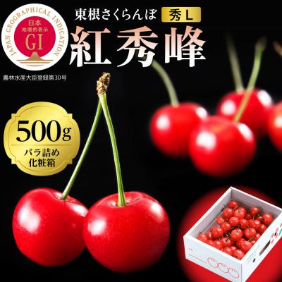 ふるさと納税 東根市 2026年 GI東根さくらんぼ「紅秀峰」500gバラ詰め 秀品 Lサイズ