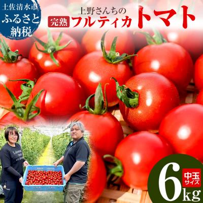 ふるさと納税 土佐清水市 [令和8年10月]完熟フルティカトマト(中玉サイズ2kg×3箱) [R00631]