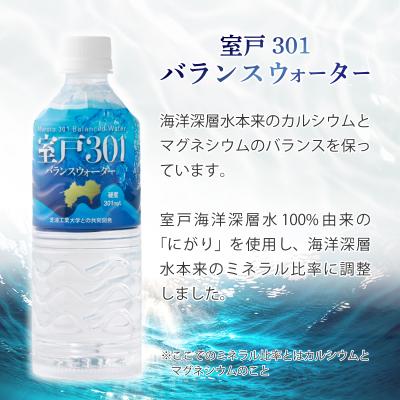 ふるさと納税 室戸市 【定期便3回】室戸301バランスウォーター 550ml×24本入の画像