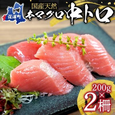 ふるさと納税 深浦町 国産天然本マグロの中トロセット
