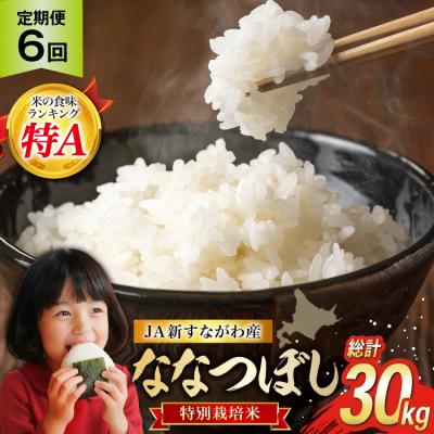 ふるさと納税 砂川市 6回 定期便 JA新すながわ産 特栽米ななつぼし 5kg×6回 総計30kg 12260796 ◎