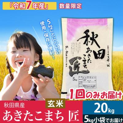ふるさと納税 仙北市 [玄米][令和7年産] あきたこまち 20kg 匠|02_snk-020801s
