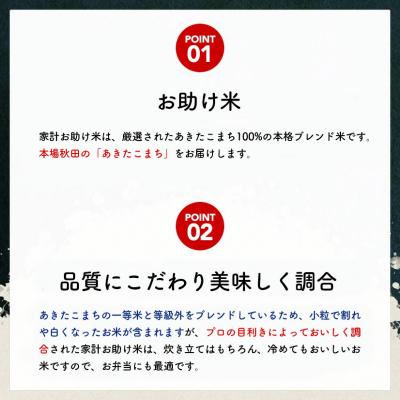 ふるさと納税 三種町 《定期便12ヶ月》【白米】家計お助け米 あきたこまち 10kg 秋田県 |05_kml-071012｜y-sf｜04