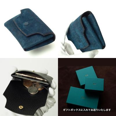 ふるさと納税 徳島市 【本革・手縫い】本藍染エレファントのコインケース【CY027】の画像