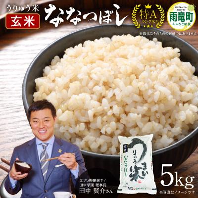 ふるさと納税 雨竜町 令和5年産 うりゅう米 ななつぼし 玄米 5kg(5kg×1袋)