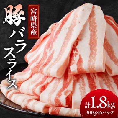 ふるさと納税 都農町 宮崎県産豚バラスライス計1.8kg 肉 豚 豚肉 国産