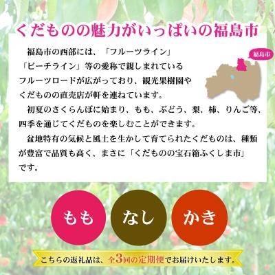 ふるさと納税 福島市 福島のフルーツ定期便3種【2024年発送】No.2867｜y-sf｜02