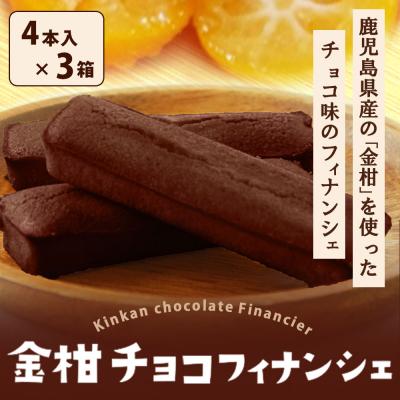 ふるさと納税 薩摩川内市 金柑チョコフィナンシェ 計12本(4本入り×3箱) ZS-744