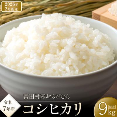 ふるさと納税 宮田村 [先行受付][令和7年米]長野県宮田村産コシヒカリ/精米/9kg/令和8年2月配送