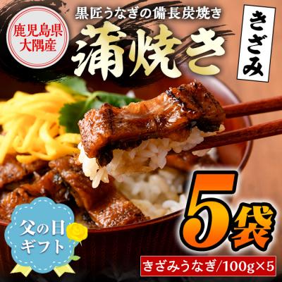 ふるさと納税 肝付町 &lt;父の日用/先行受付&gt;黒匠うなぎ・きざみうなぎ(約100g×5袋)