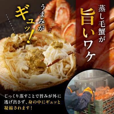 ふるさと納税 えりも町 北海道産活蒸し毛蟹約450g×2尾【er001-072-a】