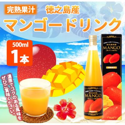 ふるさと納税 天城町 徳之島 天城町 完熟果汁 宝果樹園 マンゴードリンク 500ml×1本 果汁飲料