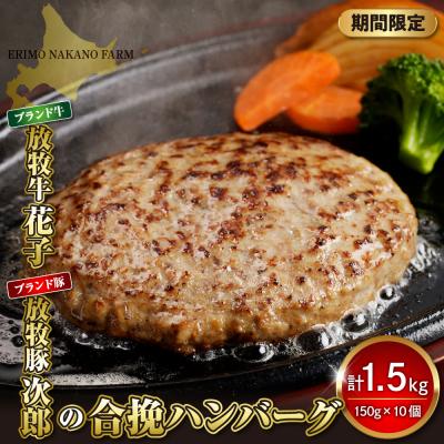 ふるさと納税 えりも町 [2024年11月以降発送分]肉汁が溢れ出る 放牧牛放牧豚のハンバーグ[er008-007]