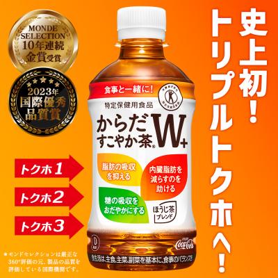 ふるさと納税 恵庭市 【定期便:2回(隔週送りとどける)】からだすこやか茶W+ 350ml×24本【38003803】