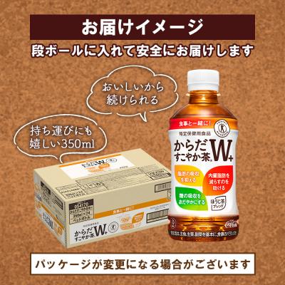 ふるさと納税 恵庭市 【定期便:2回(隔週送りとどける)】からだすこやか茶W+ 350ml×24本【38003803】