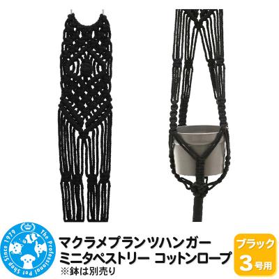 ふるさと納税 邑楽町 マクラメプランツハンガー ミニタペストリー コットンロープ 3号用|09_chm-d00101ac