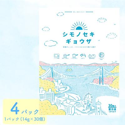 ふるさと納税 下関市 シモノセキギョウザ 120個 30個×4パック 冷凍 小分け ぎょうざ IB009-y