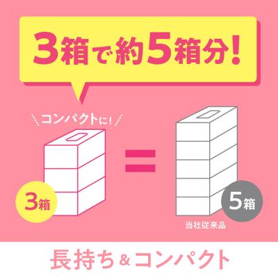ふるさと納税 秋田市 《2回定期便》ティッシュ フラワーボックス 54箱 3箱×18P|15_nsc-061802の画像
