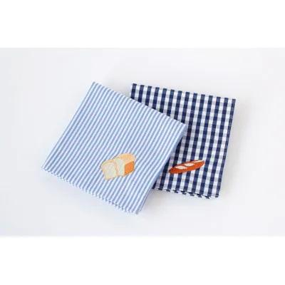 ふるさと納税 世田谷区 H TOKYO パン刺繍入りハンカチ2枚セット[世田谷みやげ]