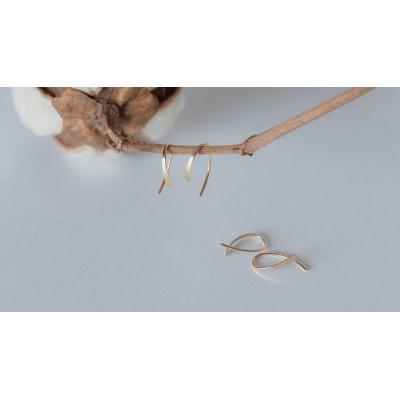 【甲府ジュエリー】K18曲線ピアス 甲府ジュエリー】K18 豆ピアス（17802226） | 山梨県甲府市 | ふるさと