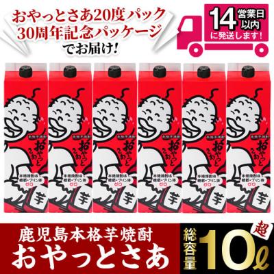 ふるさと納税 曽於市 おやっとさあ20度パック30周年記念パッケージ6本