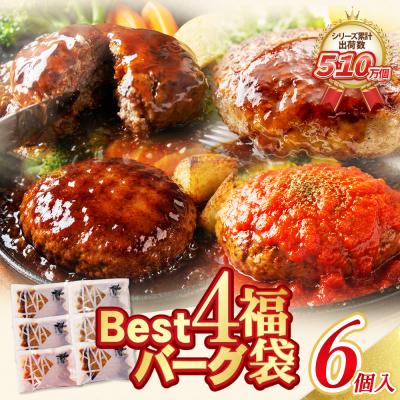 ふるさと納税 福智町 Best4 ハンバーグ 6個セット