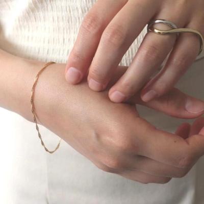 ふるさと納税 渋谷区 [LENERAオリジナルブレスレット]oli chain bracelet (sparkle)