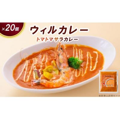ふるさと納税 春日井市 [ウィルカレー]トマトマサラカレー20個入:トマトをベースにした大人気カレー レトルト 冷凍