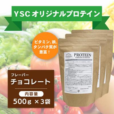 ふるさと納税 伊豆市 YSCホエイプロテインパウダー(チョコレート風味)500g×3袋