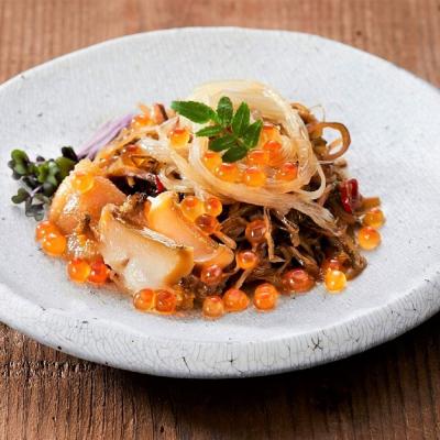 ふるさと納税 陸前高田市 [高級松前漬]けせんの海〜華〜 | あわび 数の子 いくら ふかひれ 冷凍 ギフト 海鮮丼