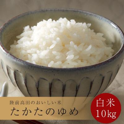 ふるさと納税 陸前高田市 ブランド米 令和7年産 たかたのゆめ 白米 10kg ひとめぼれ×あきたこまち 精米 お米