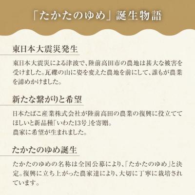 ふるさと納税 陸前高田市 【3ヶ月定期便】 たかたのゆめ 玄米 5kg×3ヶ月 (合計15kg) 令和7年産 米 お米の画像